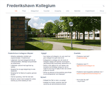 Tablet Screenshot of frederikshavnkollegium.dk